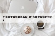 广东红中麻将要怎么玩（广东红中麻将的技巧）