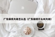 广东麻将大胡怎么选（广东麻将什么叫大胡）