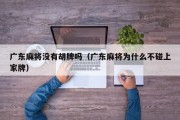 广东麻将没有胡牌吗（广东麻将为什么不碰上家牌）