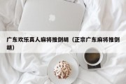 广东欢乐真人麻将推倒胡（正宗广东麻将推倒胡）