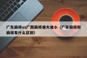 广东麻将vs广西麻将谁大谁小（广东麻将和麻将有什么区别）